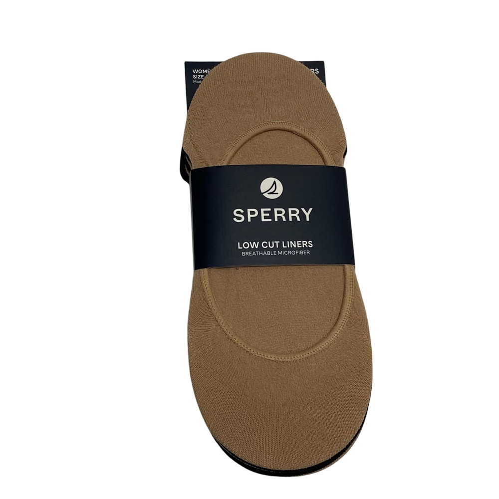 Sperry Women Low Cut Liners 6 Pairs Microfiber No Show Socks‎ Size 4-10 NWT